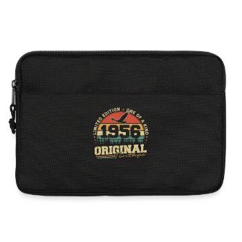 Original 1956 Vintage Born Retro Birthday - Laptop bag 13" - black - Front