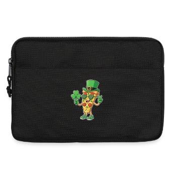 St Patricks Pizza Clover Irisches Essensfest - Laptoptasche 13" - Schwarz - Vorne