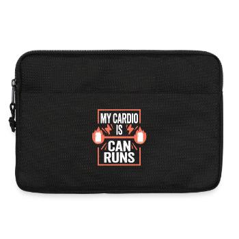 Boissons énergisantes : mon cardio fait des courses - Sacoche pour ordinateur portable 13 pouces - noir - Devant