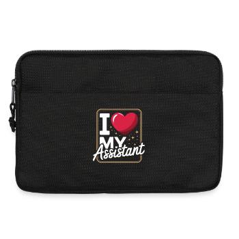 I Love My Assistant Heart Office Assistant - Laptop bag 13" - black - Front
