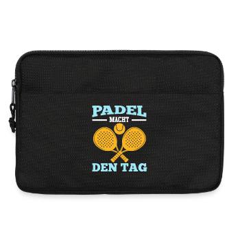 Jeu de padel LE PADEL REND LA JOURNÉE AMUSANTE - Sacoche pour ordinateur portable 13 pouces - noir - Devant