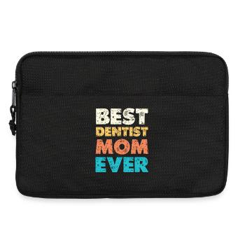 Beste Zahnärztin Mama - Laptoptasche 13" - Schwarz - Vorne