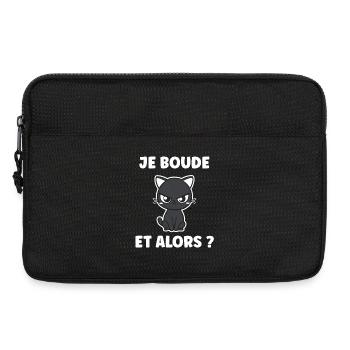 Sulky Cat: So what? - Laptop bag 13" - black - Front