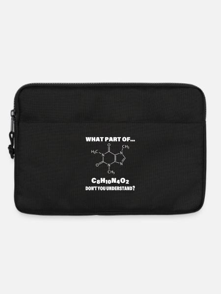 Koffeinmolekül-Meme: Verstehst du? - Laptoptasche 13" - Schwarz
