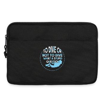 Diving Diver Snorkeling Recreational Diver - Laptop bag 13" - black - Front