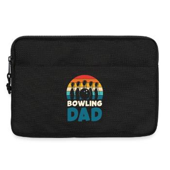 Bowling Dad Rétro Design - Sacoche pour ordinateur portable 13 pouces - noir - Devant