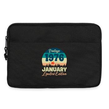 Anniversaire Janvier 1976 Cadeau Vintage Limited - Sacoche pour ordinateur portable 13 pouces - noir - Devant