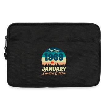 Birthday January 1969 Gift Vintage Limited - Laptop bag 13" - black - Front