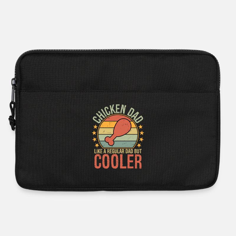 Chicken Dad like a regular dad but cooler - Laptoptasche 13" - Schwarz