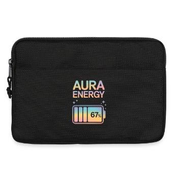 Aura Energy 67% Pastel Battery Meme - Laptop bag 13" - black - Front