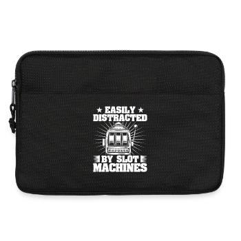 Casino Gambler Easily Distracted By Gambling - Laptoptasche 13" - Schwarz - Vorne