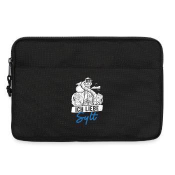 Vacances en mer du Nord J’ADORE SYLT Drôle - Sacoche pour ordinateur portable 13 pouces - noir - Devant