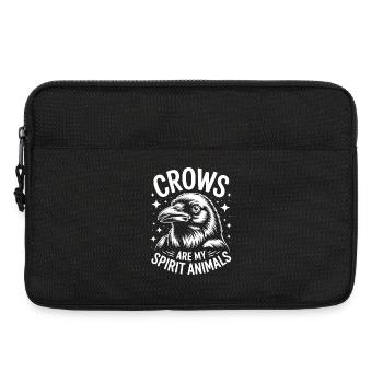 Crows Saying Crow Funny Crow Gift - Laptop bag 13" - black - Front