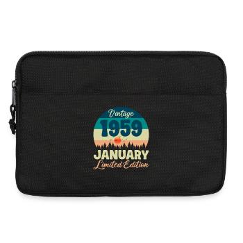 Birthday January 1959 Gift Vintage Limited - Laptop bag 13" - black - Front