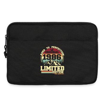 Original 1986 Jahrgang Retro Geburtstag Geschenk - Laptoptasche 13" - Schwarz - Vorne