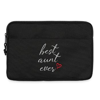Die beste Tante aller Zeiten - Laptoptasche 13" - Schwarz - Vorne
