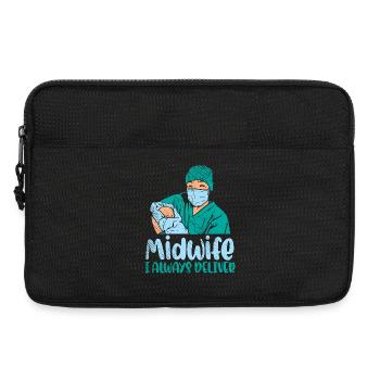Sage-femme : je livre toujours des œuvres d’infirmière nouveau-nées - Sacoche pour ordinateur portable 13 pouces - noir - Devant