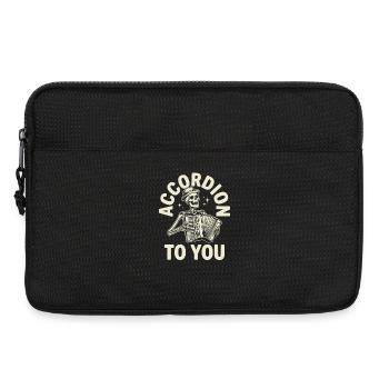  unny Accordion To You Pun Skeleton Playing - Laptoptasche 13" - Schwarz - Vorne