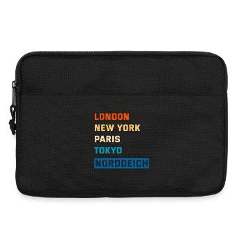 Vacances de la mer du Nord LONDRES, NEW YORK, PARIS NORDDEICH - Sacoche pour ordinateur portable 13 pouces - noir - Devant