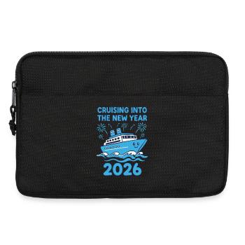Célébration du Nouvel An 2026 - Sacoche pour ordinateur portable 13 pouces - noir - Devant