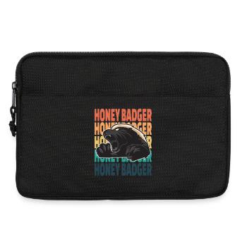 Honey Badger Rétro Vintage - Sacoche pour ordinateur portable 13 pouces - noir - Devant
