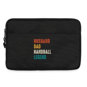 Handball legend father husband - Laptop bag 13" - black - Front