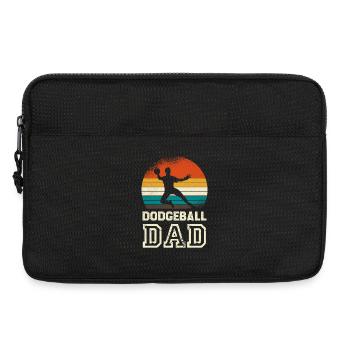 Dodgeballdad im Retro Sunset - Laptoptasche 13" - Schwarz - Vorne