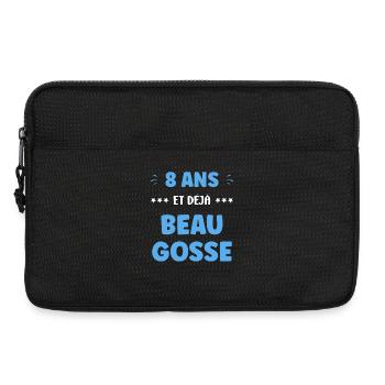 Schon ein gutaussehender Junge mit 8 Jahren - Laptoptasche 13" - Schwarz - Vorne