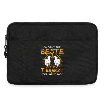 Vet Gift Idea - Laptop bag 13" - black - Front