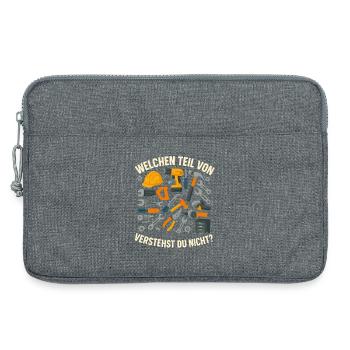 werkzeug chaos, welchen teil spruch lustig - Laptoptasche 13" - Grau meliert - Vorne