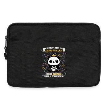 Gamer König will zocken controller - Laptoptasche 13" - Schwarz - Vorne