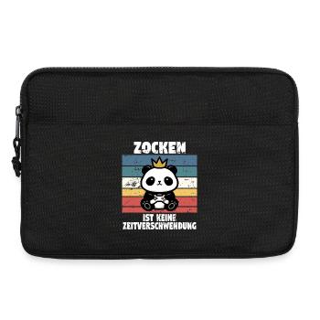 zocken ist keine zeitverschwendung - Laptoptasche 13" - Schwarz - Vorne