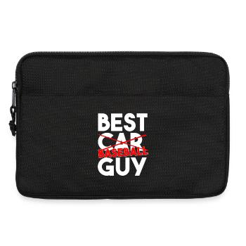 Meilleur gars du baseball Typographie sportive drôle Art - Sacoche pour ordinateur portable 13 pouces - noir - Devant