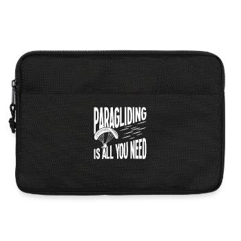 Le parapente, c’est tout ce dont tu as besoin - Sacoche pour ordinateur portable 13 pouces - noir - Devant