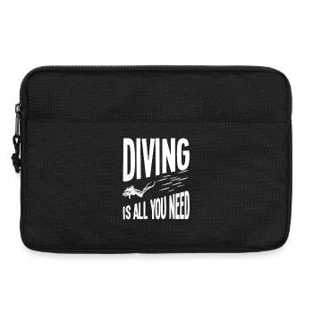 Tauchen ist alles, was du brauchst - Laptoptasche 13" - Schwarz - Vorne