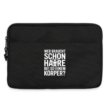 Bald Who Needs Hair Bald Bald - Laptop bag 13" - black - Front