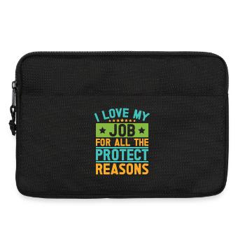 Agent d’assurance Love My Job Courtier d’assurance drôle - Sacoche pour ordinateur portable 13 pouces - noir - Devant