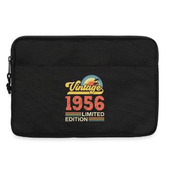 Vintage 1956 Birthday Gift - Laptop bag 13" - black - Front