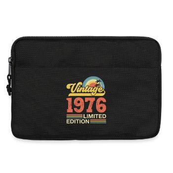 Vintage 1976 Anniversary Gift - Laptop bag 13" - black - Front