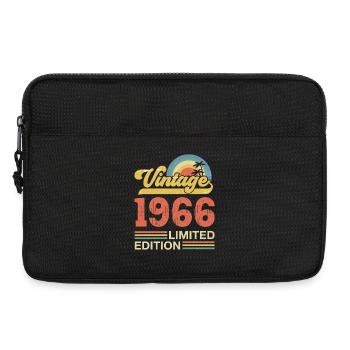 Vintage-Geburtstagsgeschenk zum Jubiläum von 1966 - Laptoptasche 13" - Schwarz - Vorne