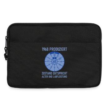1968 Geboren 60. Geburtstag Auto Tuning - Laptoptasche 13" - Schwarz - Vorne