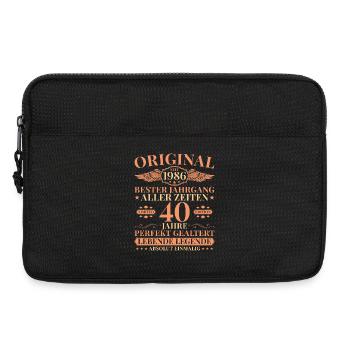 40e anniversaire de Vintage Born Legend 1986 - Sacoche pour ordinateur portable 13 pouces - noir - Devant