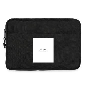 D’abord le café, puis les gens - Sacoche pour ordinateur portable 13 pouces - noir - Devant