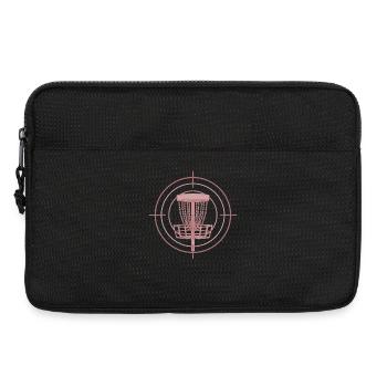 Disc Golf Basket Target Funny Disc Golfer Flying - Laptop bag 13" - black - Front