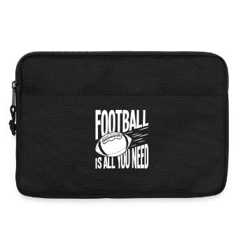 Le football est tout ce dont tu as besoin - Sacoche pour ordinateur portable 13 pouces - noir - Devant