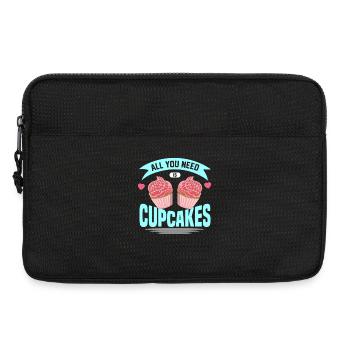 All You Need Is Cupcakes, For Cupcake Lover - Laptoptasche 13" - Schwarz - Vorne