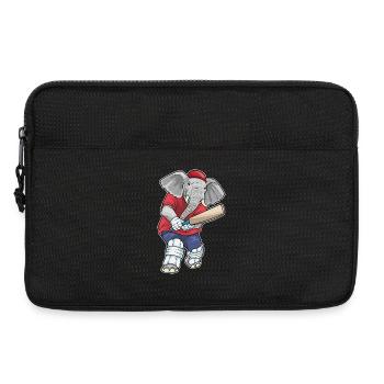 Elefant Cricket Cricketschläger Sport - Laptoptasche 13" - Schwarz - Vorne