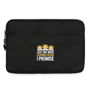 Encore un gecko léopard, je te le promets - Sacoche pour ordinateur portable 13 pouces - noir - Devant