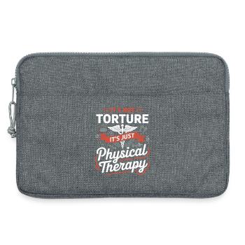 It's not torture, just physiotherapy - Laptop bag 13" - heather grey - Front
