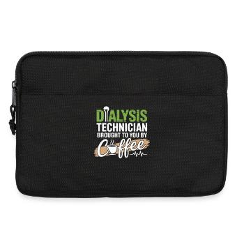 Dialyse-Techniker Kaffee Motiv - Laptoptasche 13" - Schwarz - Vorne